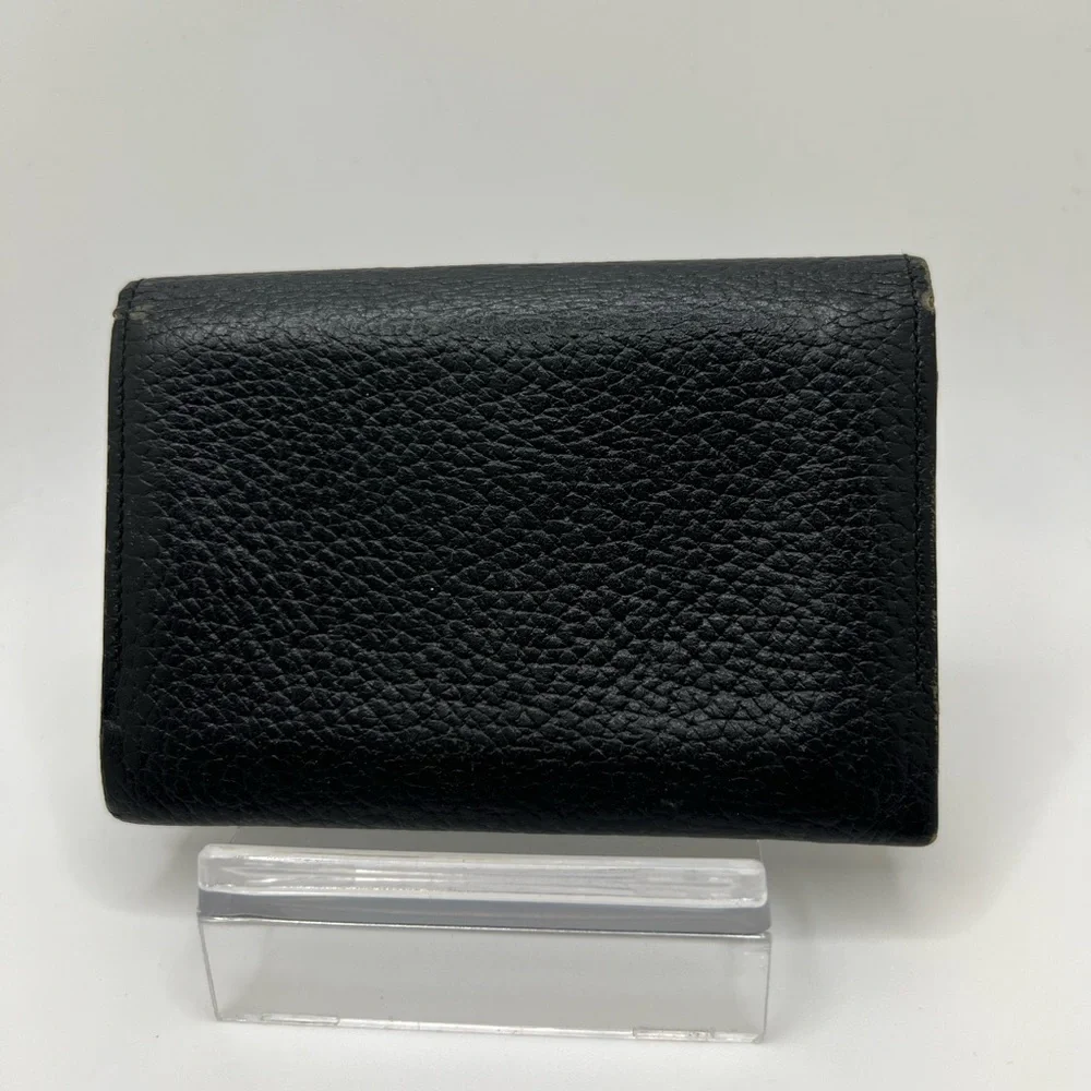 GUC Burberry Black Leather Card Holder